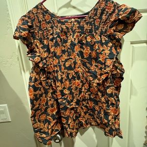 Banana Republic floral print top size XXL